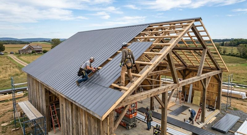 Barn Roof Construction