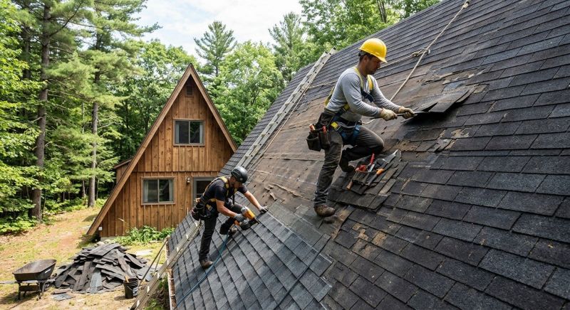 A Frame Roof Repair in Larimer County, CO