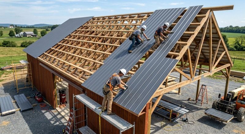 Barn Roof Construction in Larimer County, CO
