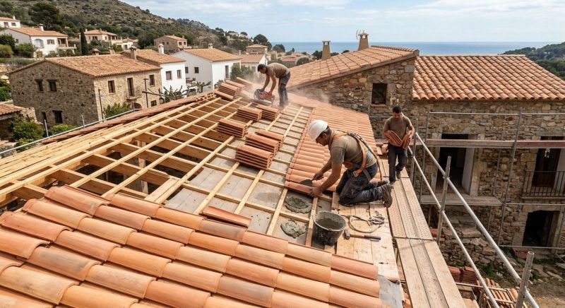 Barrel Tile Roof Installation in Larimer County, CO