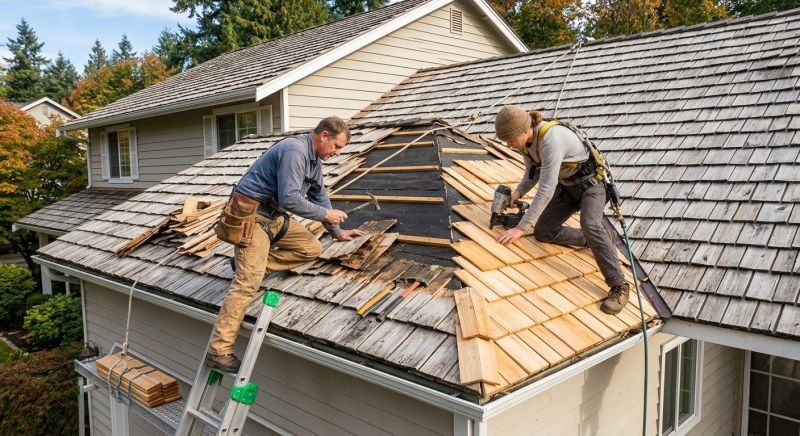Cedar Shingles Repair in Evans, CO
