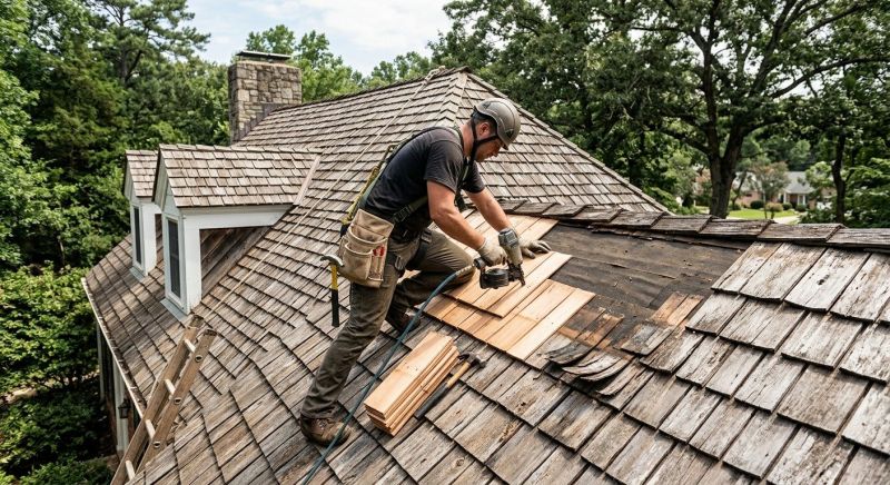 Cedar Shingles Repair in Evans, CO