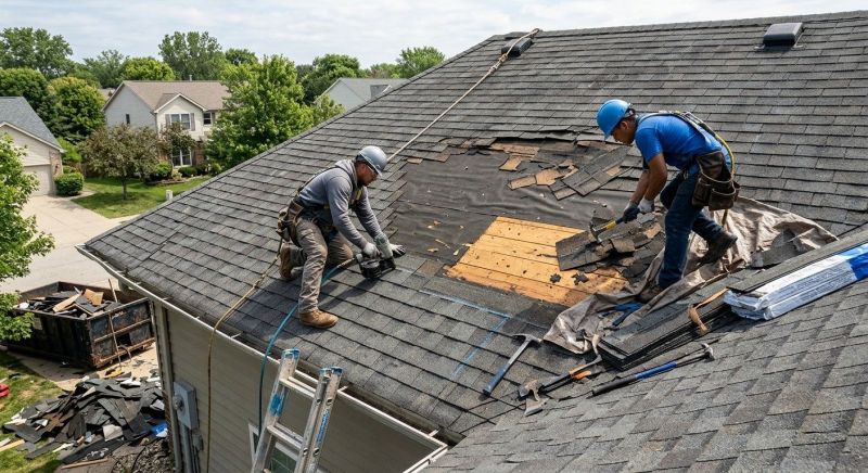 Damaged Roof Repair in Wellington, CO