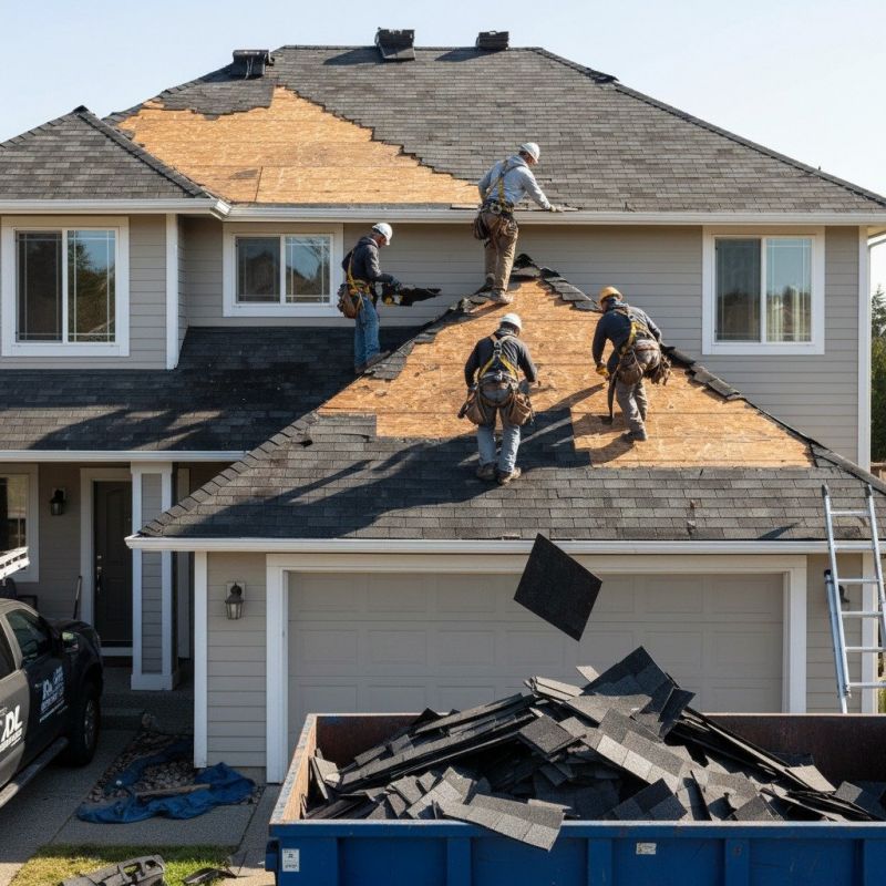 Damaged Roof Replacement in Evans, CO