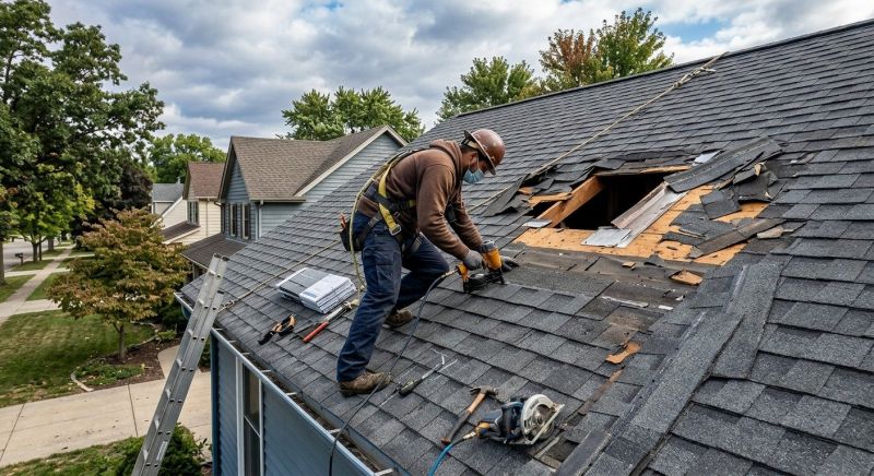 Hail Damage Roof Repair in Windsor, CO