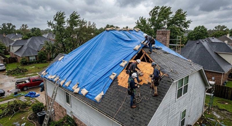 Roof Damage Restoration in Evans, CO