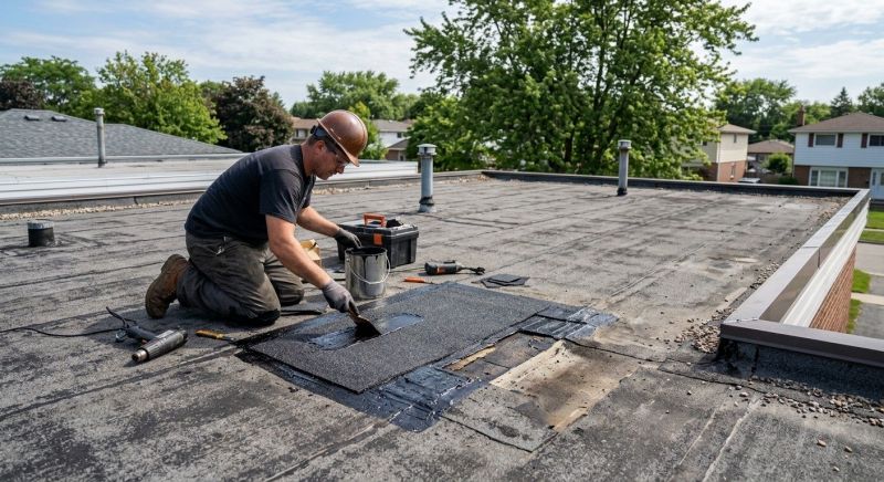 Rubber Roof Repair in Evans, CO