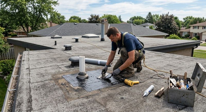 Rubber Roof Repair in Milliken, CO