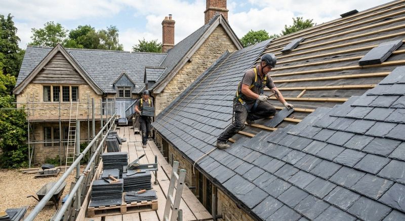Slate Roof Construction in Larimer County, CO