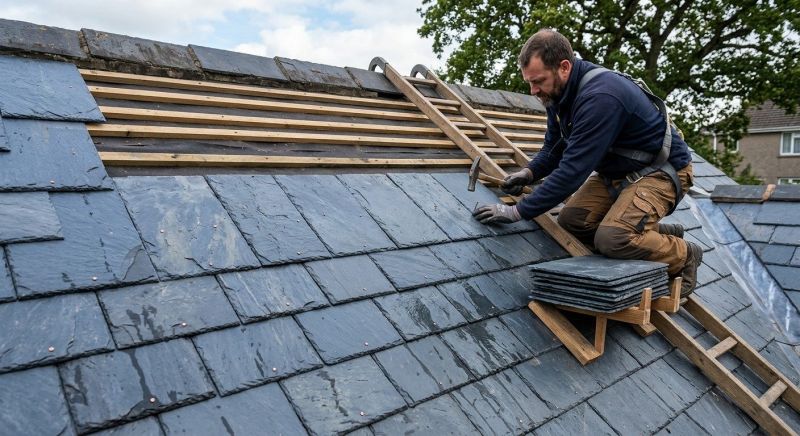 Slate Roof Construction in Wellington, CO