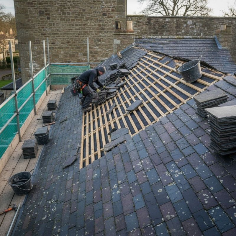 Slate Roof Replacement in Loveland, CO