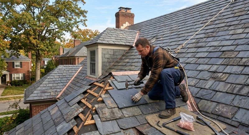 Slate Shingles Repair in Larimer County, CO