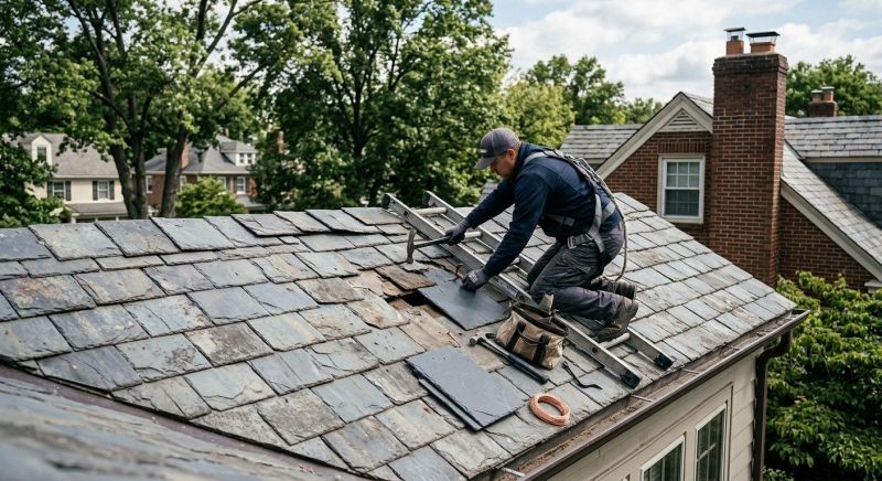 Slate Shingles Repair in Larimer County, CO