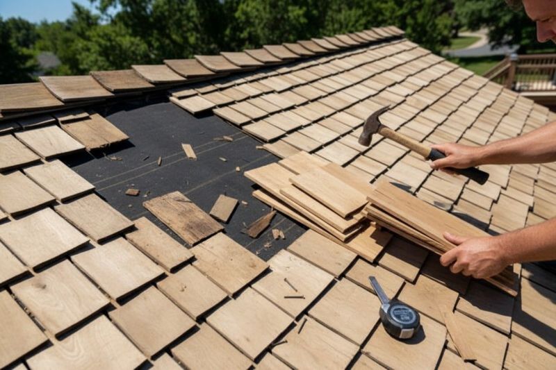 Wood Shake Roof Repair in Larimer County, CO
