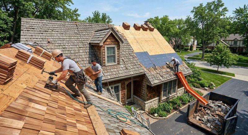 Wood Shake Roof Replacement in Wellington, CO